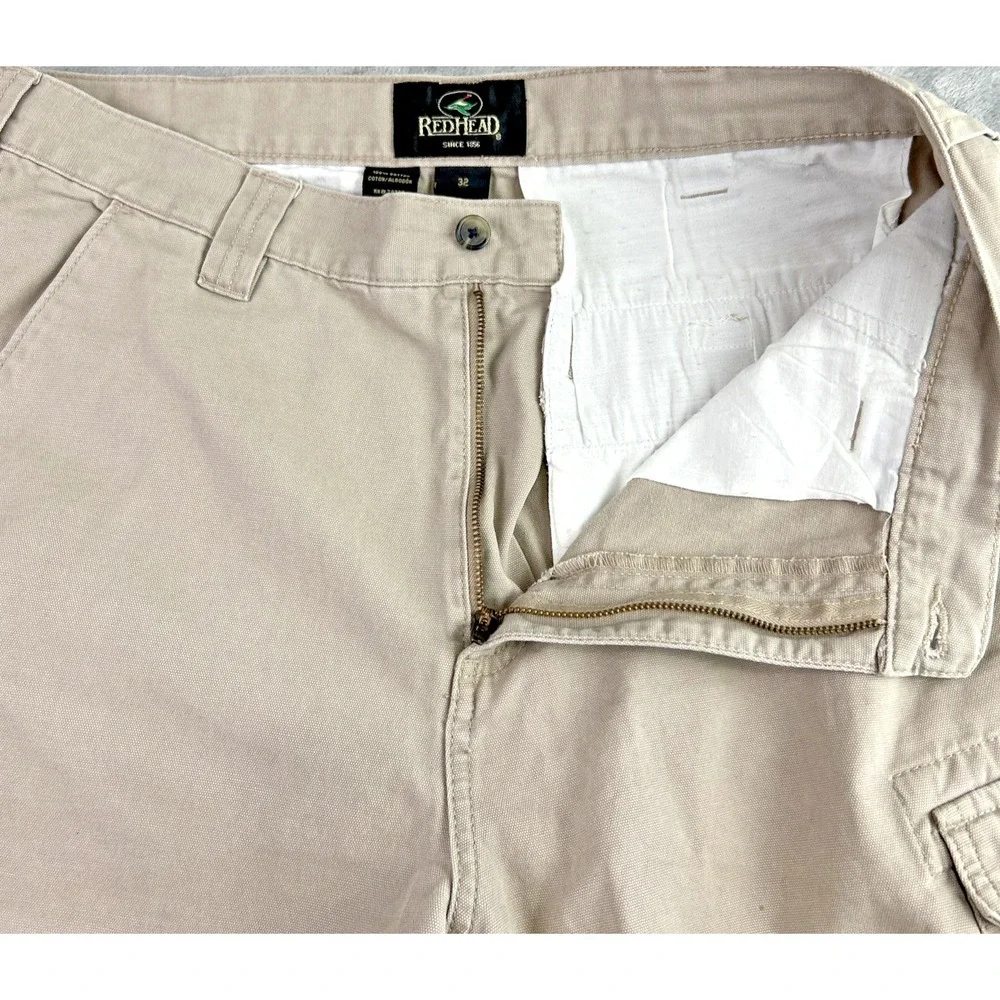 Red Head Brand Co Men's 32 X 8 Tan Cargo Shorts‎ Hunting Hiking Utility Outdoor